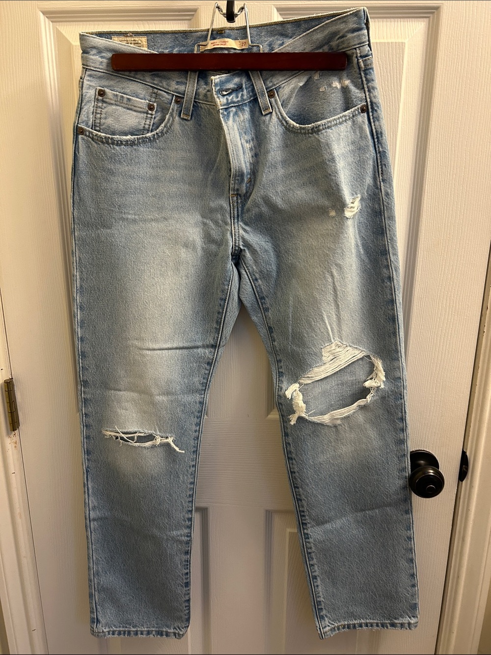 Levi's Light Blue Distressed Relaxed Women’s Jeans